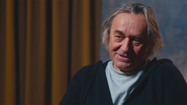 Wolski sat in a hoodie and t-shirt