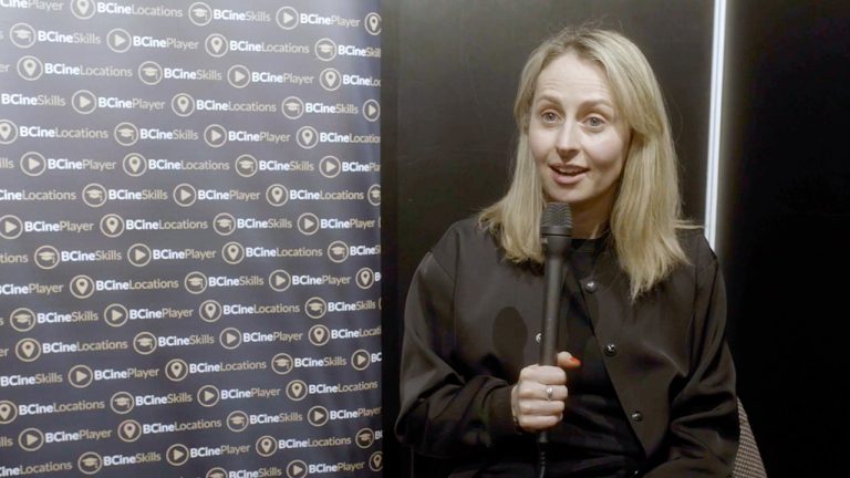 Vanessa Whyte holding a microphone