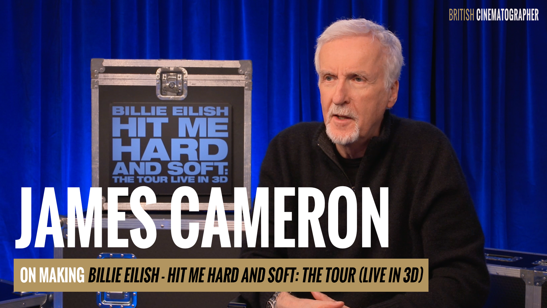 James Cameron sat in an interview